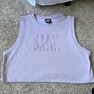 Ivy park workout violet crop top